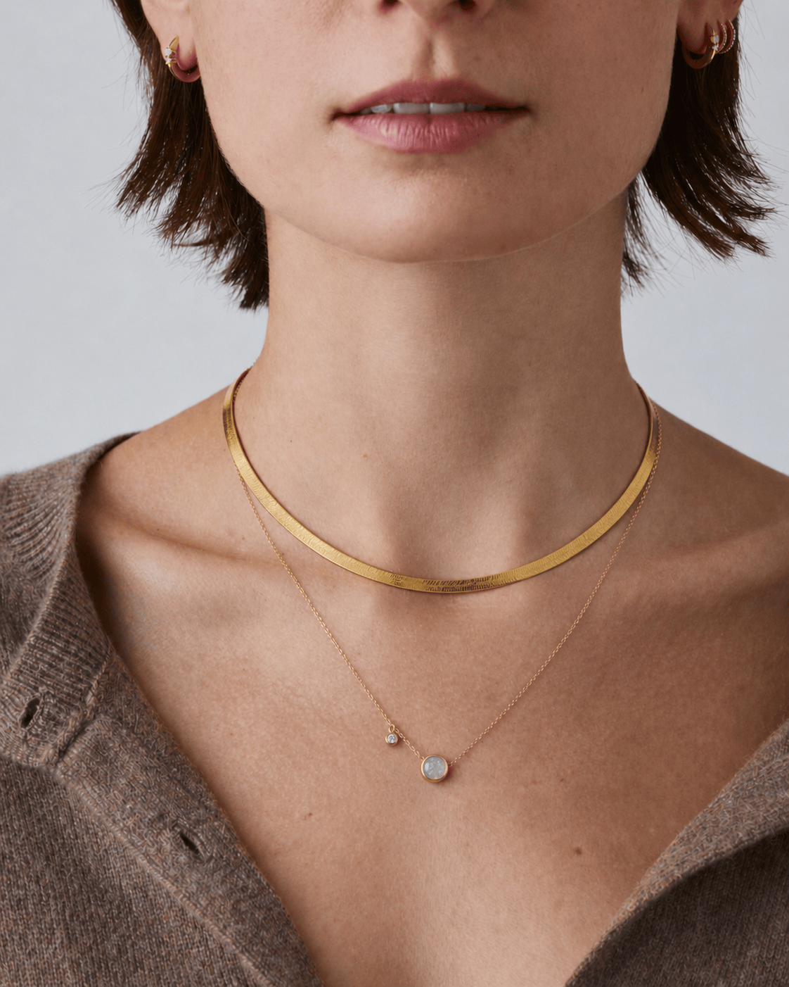 FADE TO BLACK STUDIO NECKLACES Moon Beam Necklace