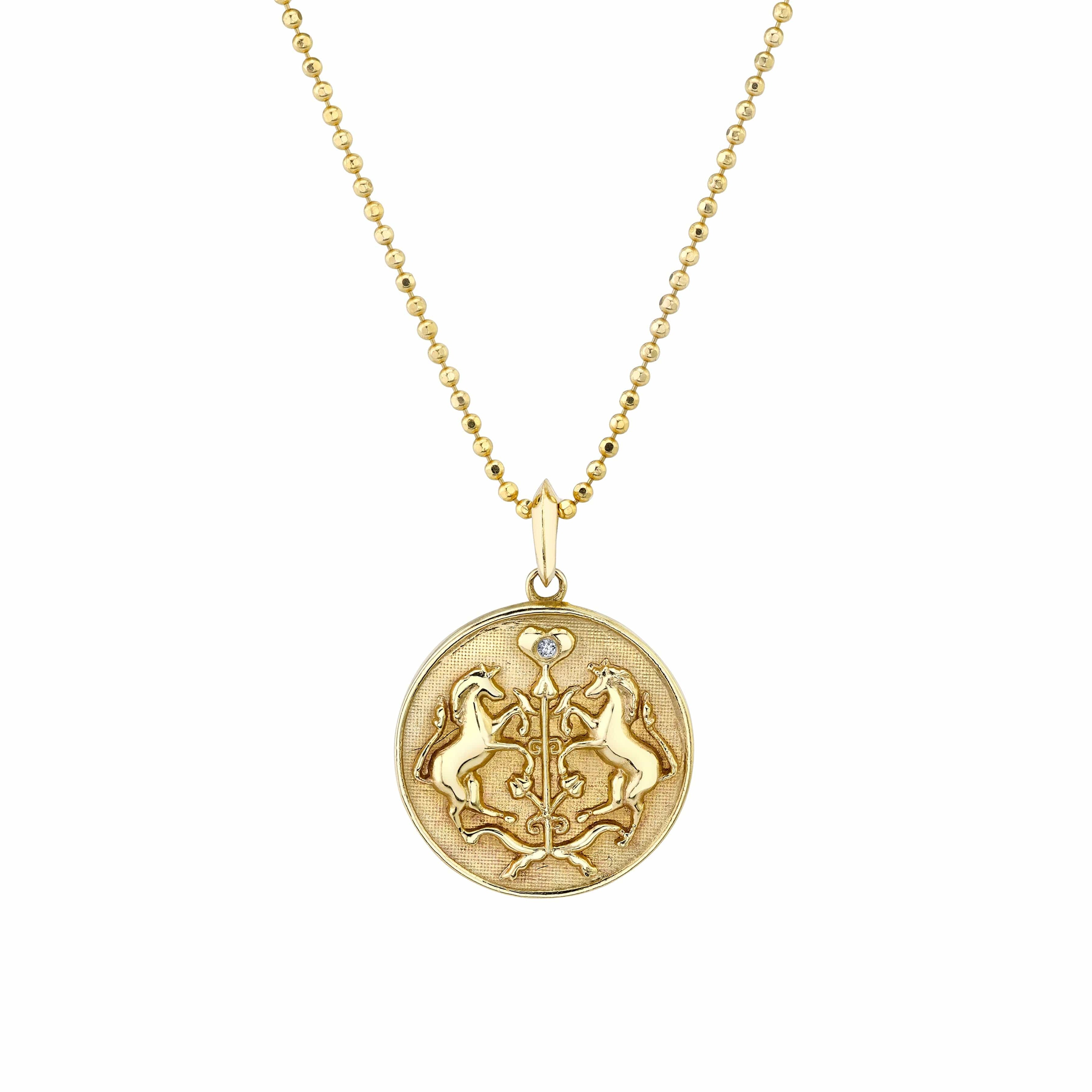 Carter Eve Jewelry NECKLACES Yellow Gold Pure Magic Medallion 14KY Gold Necklace