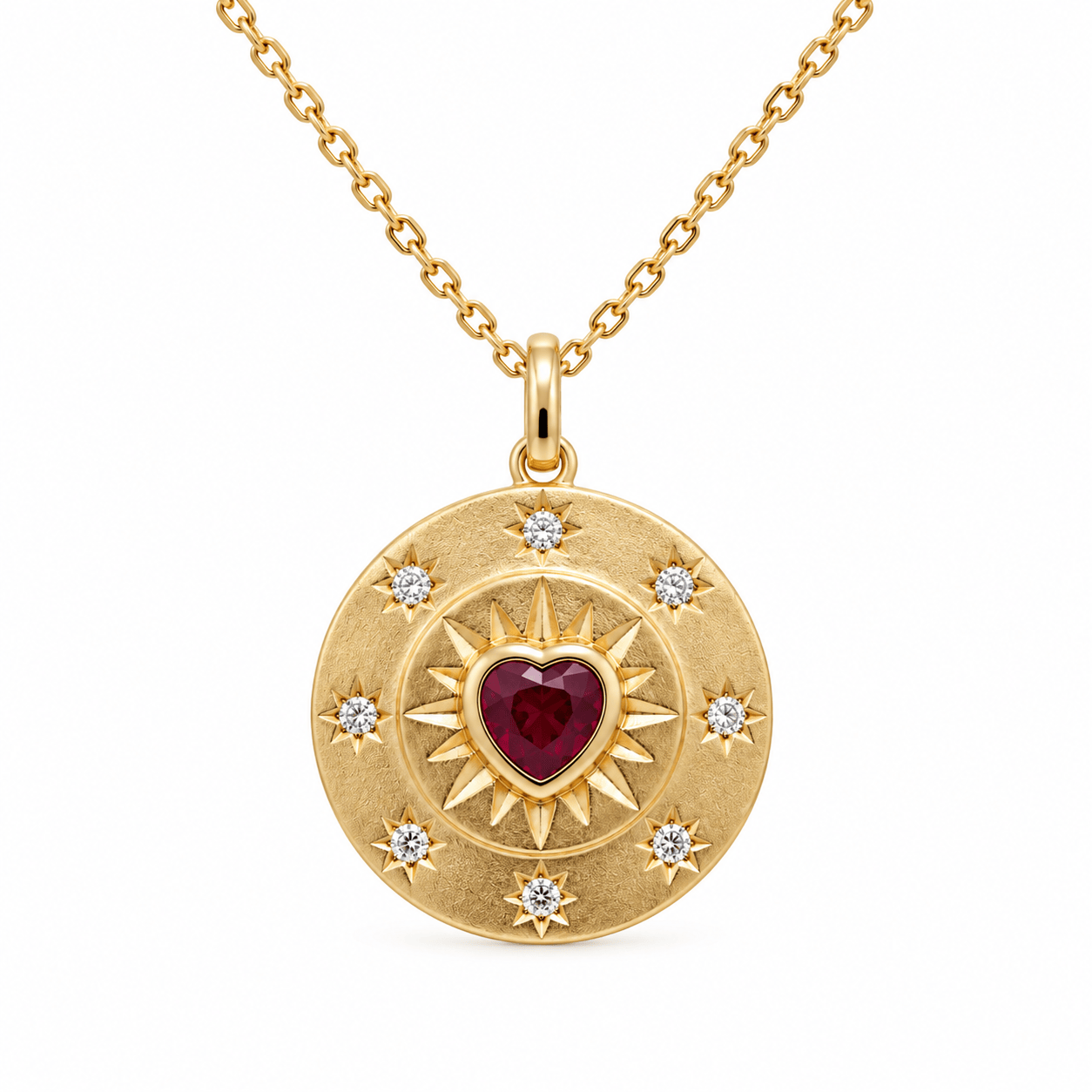 Curated Los Angeles NECKLACES Red Heart Charm Necklace