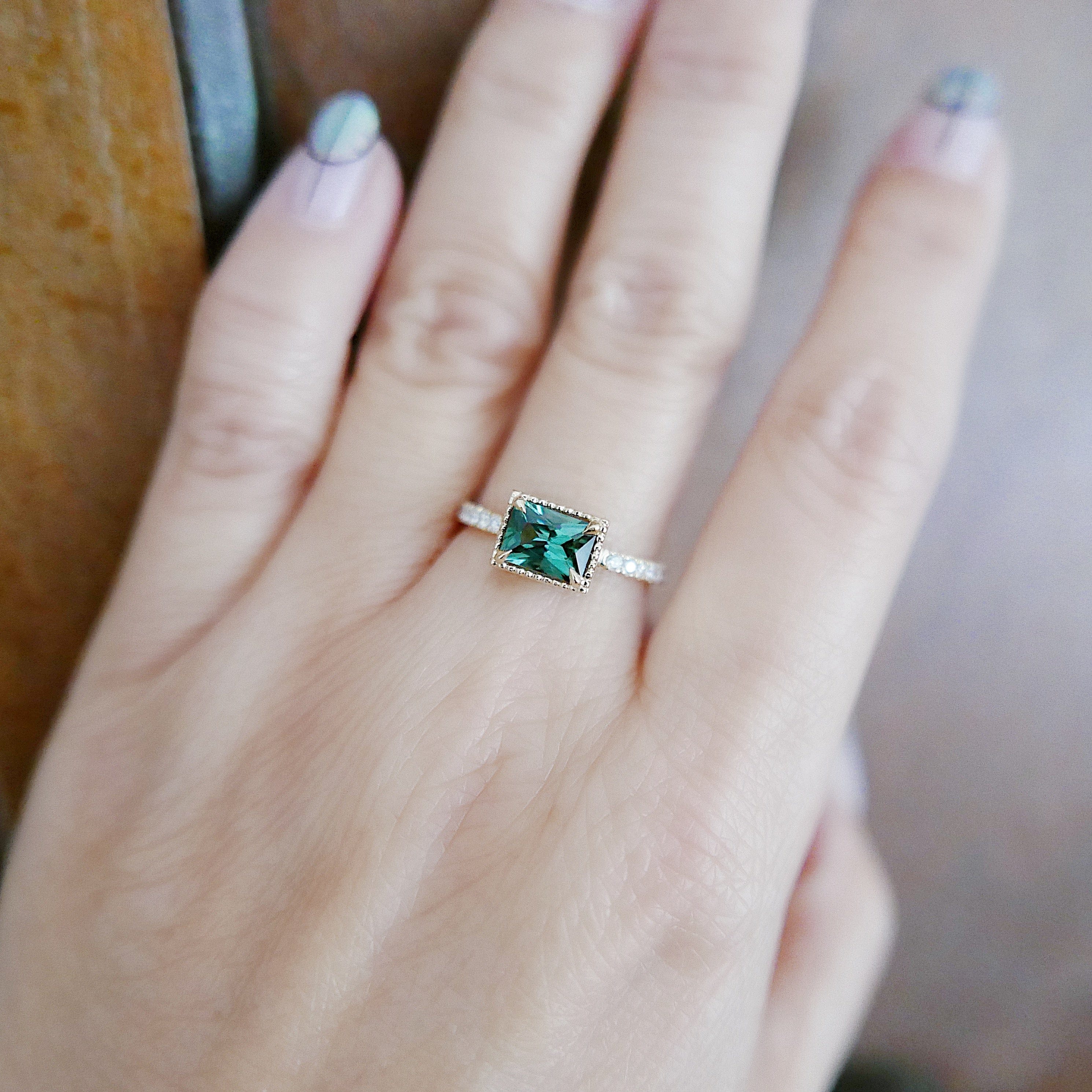 Mason Grace One Of A Kind Tourmaline East West Ring