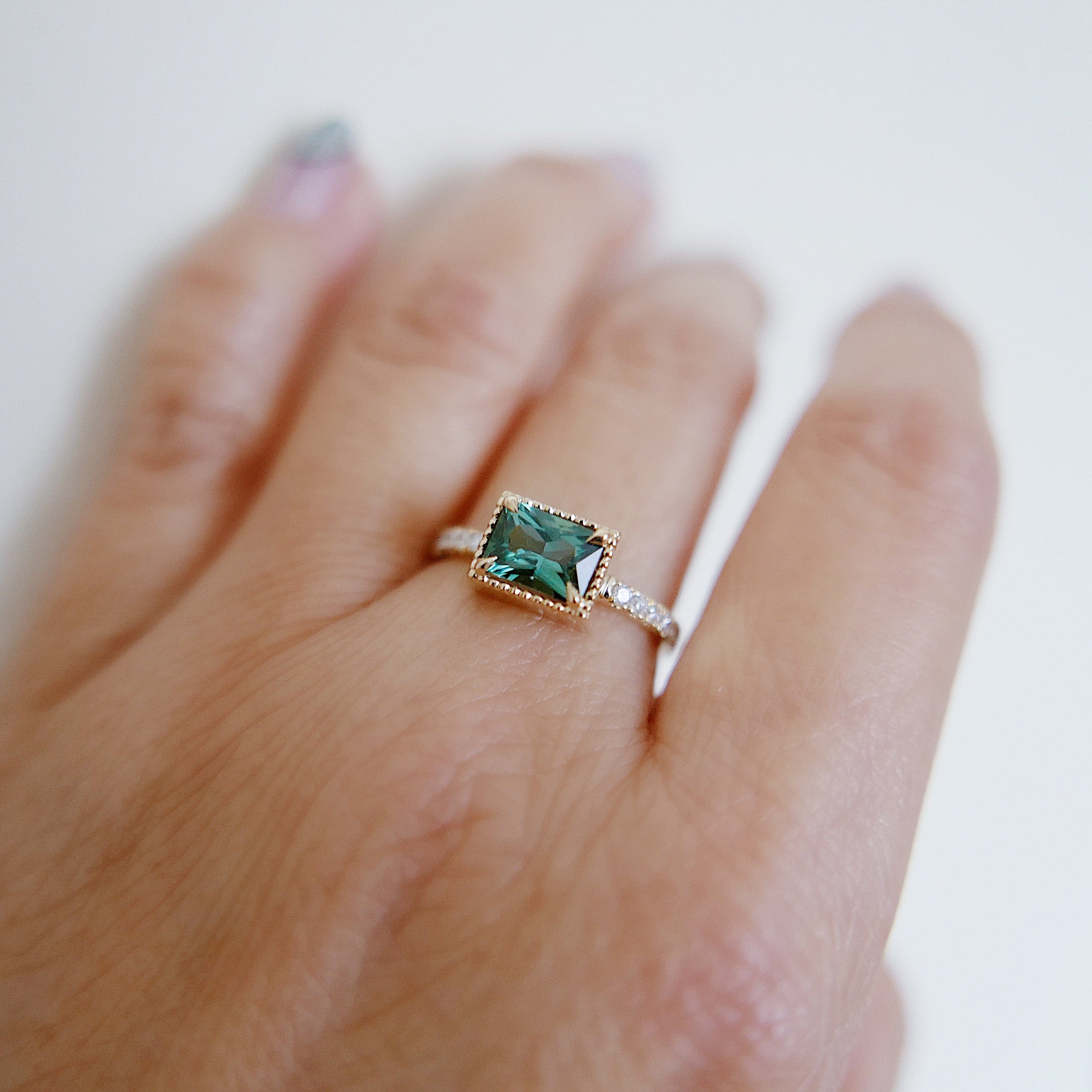 Mason Grace One Of A Kind Tourmaline East West Ring