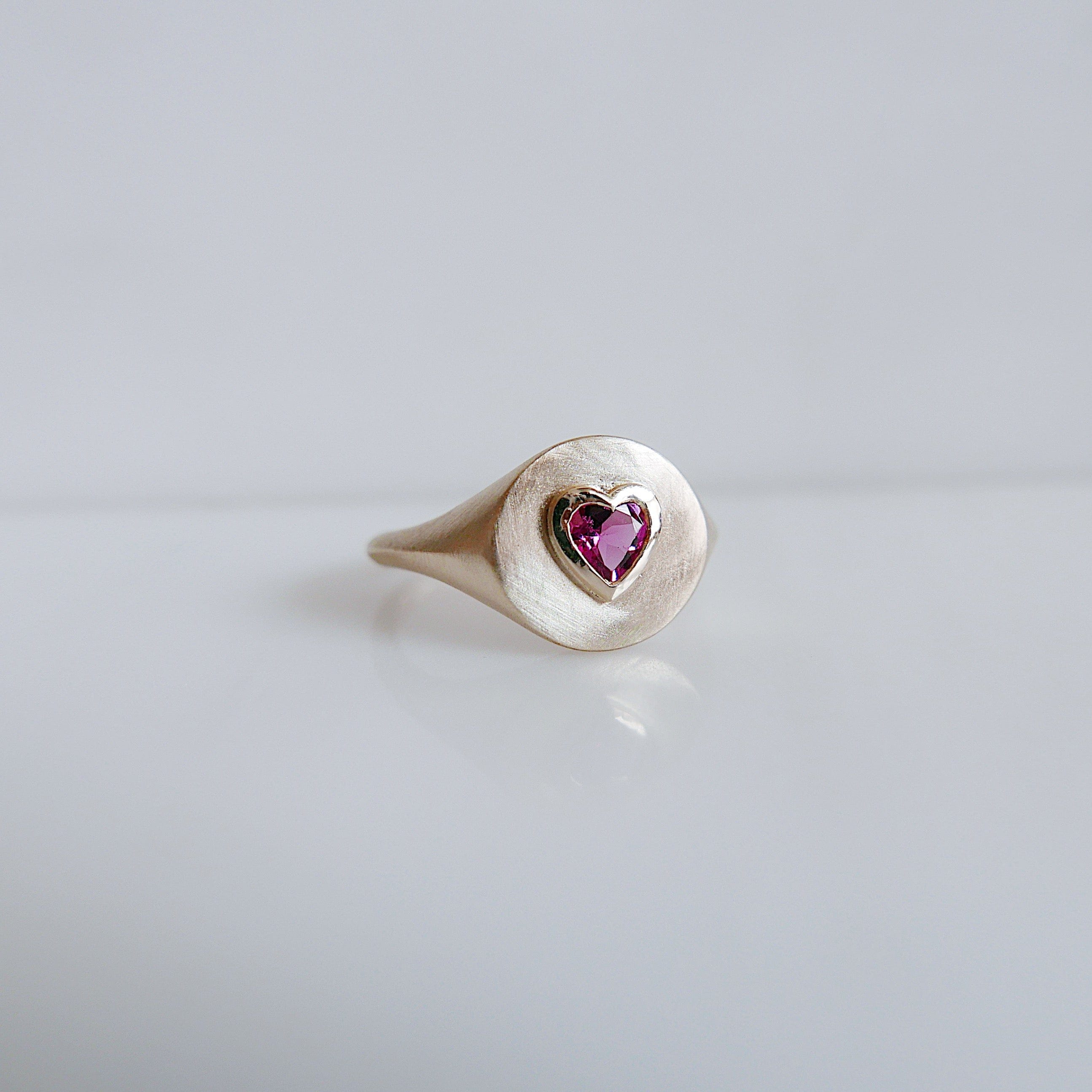 Mason Grace Jewelry One of a Kind Tourmaline Heart Signet