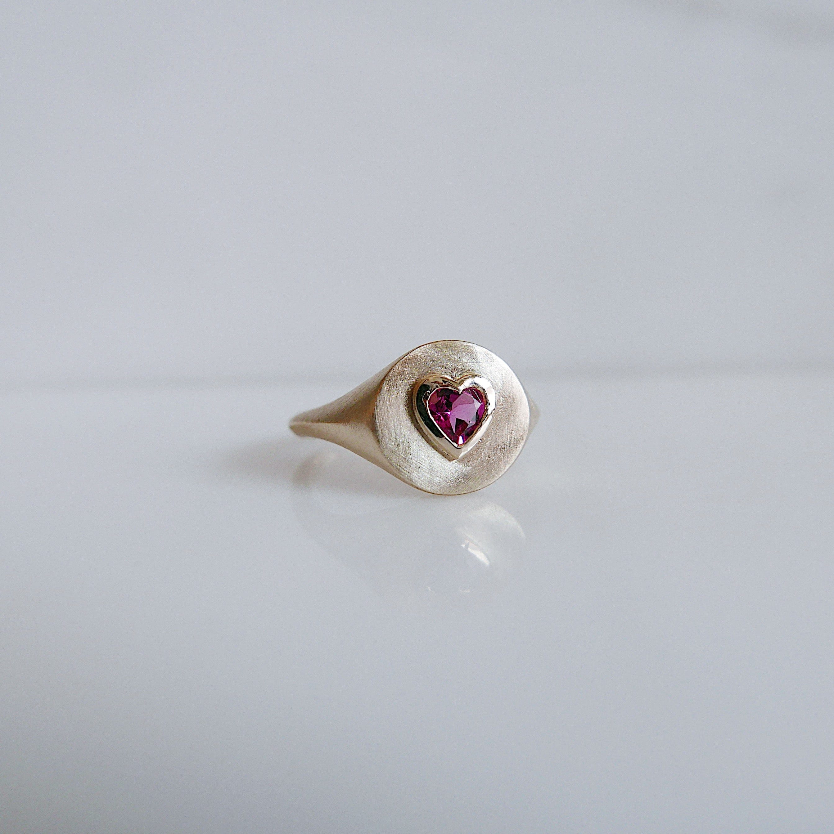 Mason Grace Jewelry One of a Kind Tourmaline Heart Signet