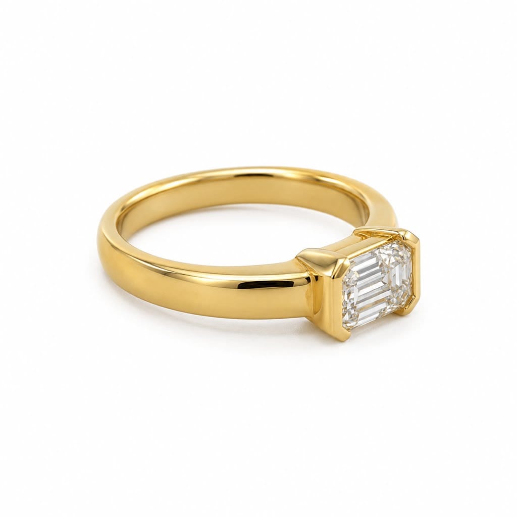 Curated Los Angeles Partial Bezel Ring