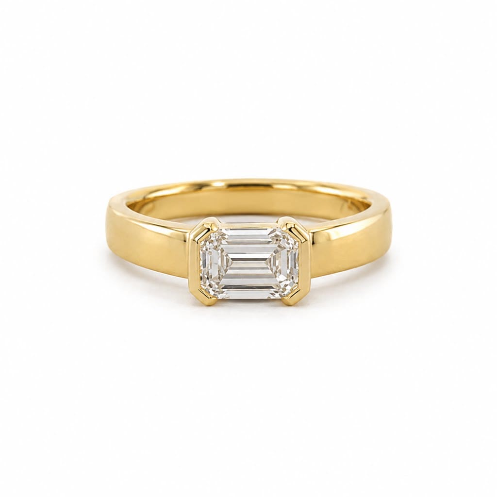 Curated Los Angeles Partial Bezel Ring