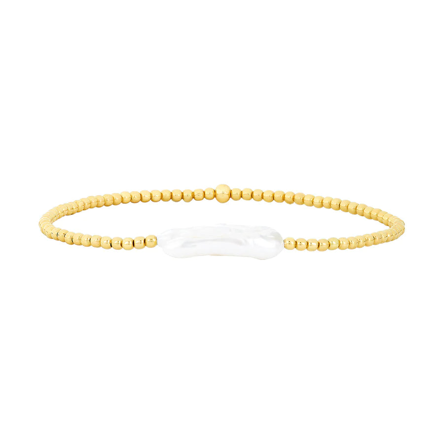 2mm Signature Pearl Bar Beaded Bracelet