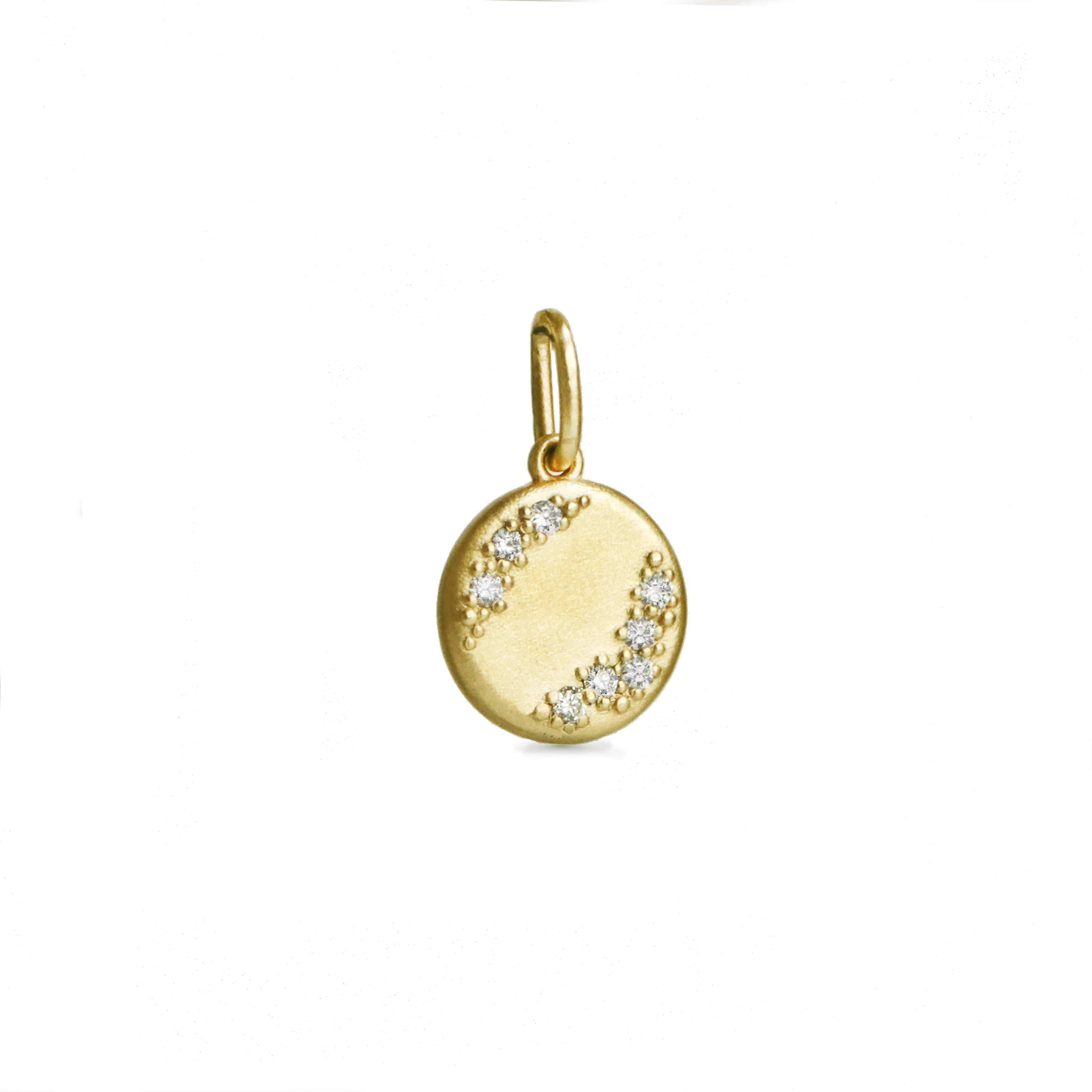 Gwen Barba PENDANTS Baby's Breath Gold Diamond Pendant