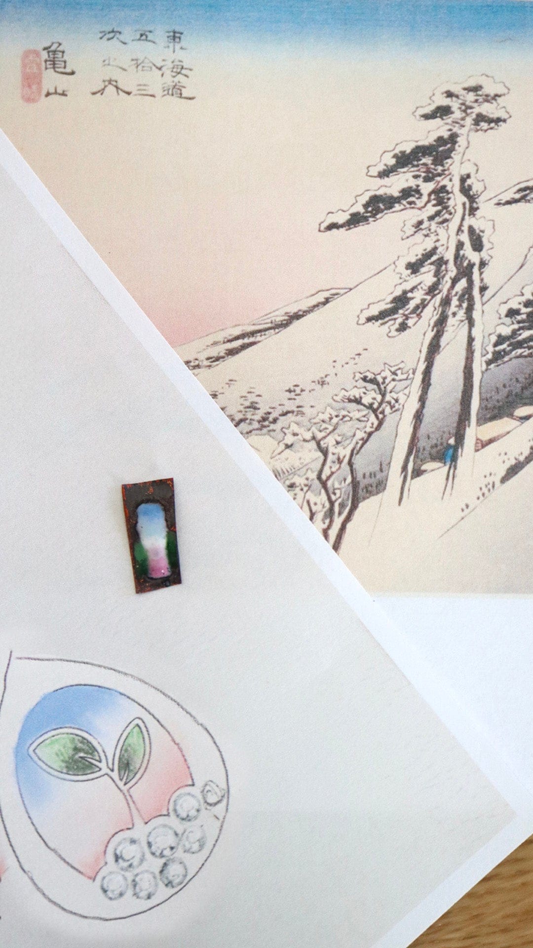 Gwen Barba PENDANTS Seedling Enamel Pendant
