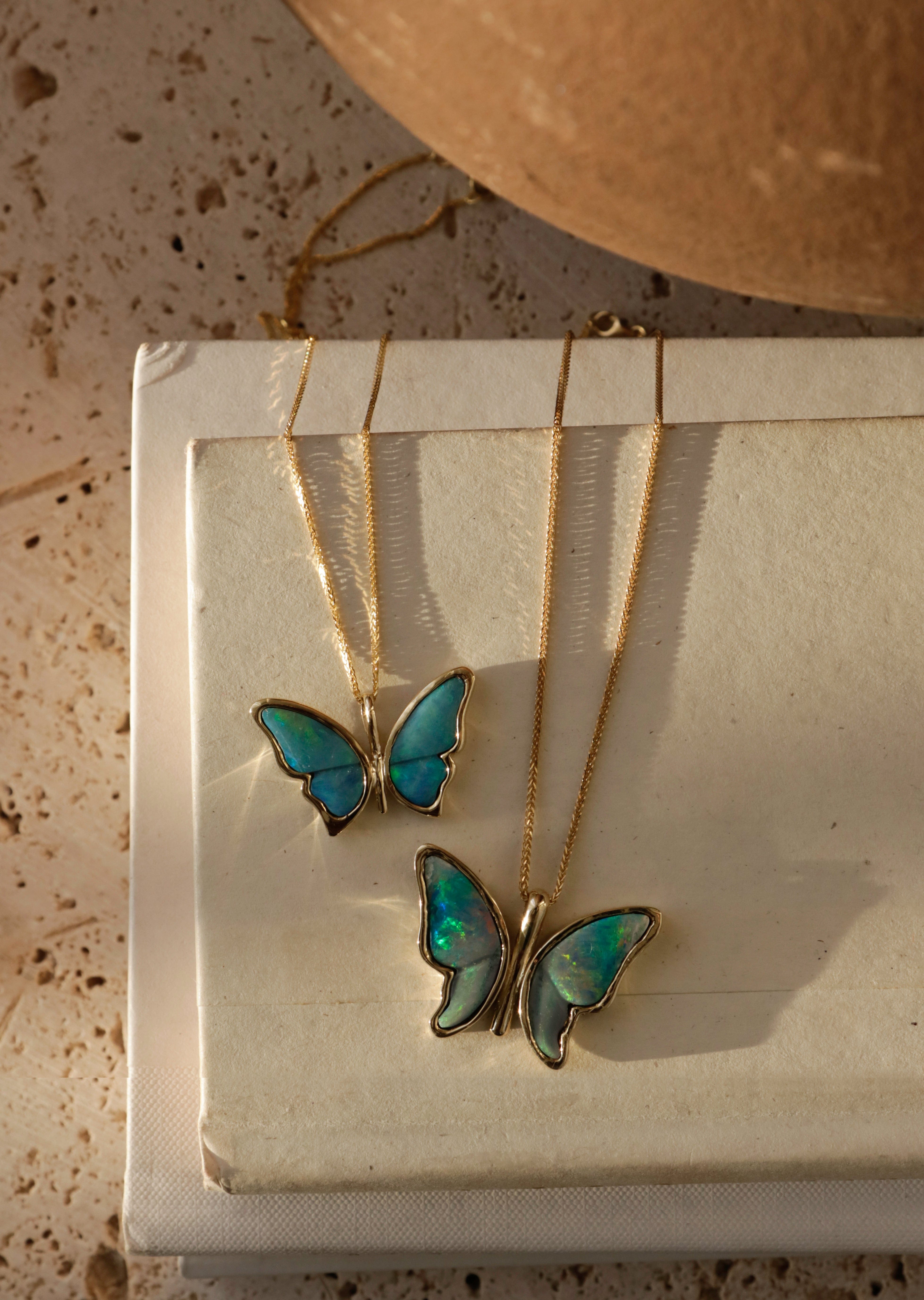 Sublimity Petite Opal Butterfly Necklace