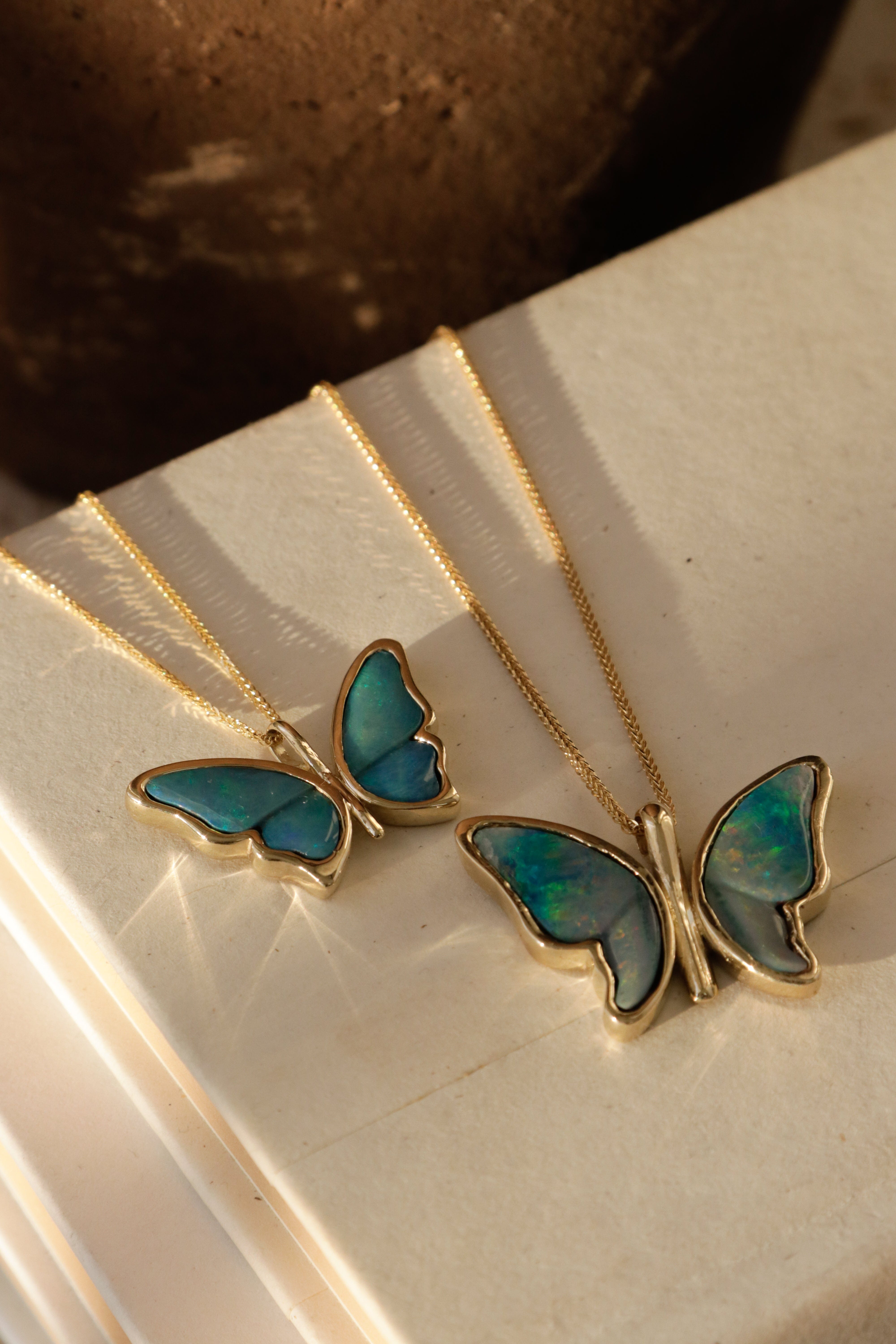 Sublimity Petite Opal Butterfly Necklace