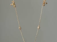Diamond Delicate Leaf Choker