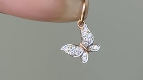 Diamond Butterfly Pendant – A Delicate Touch of Elegance