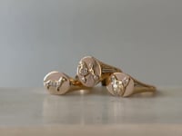 Pavé Diamond Poodle Dog Signet Ring