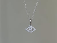 Diamond White Gold Evil Eye Charm