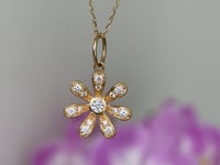 Diamond Daisy Charm