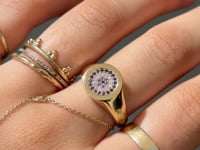 Blue Sapphire Signet