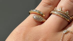 Diamond Wrap Pinky Ring