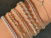 Diamond Cuban Curb Chain Bracelet