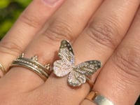 Diamond Butterfly Ring