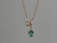 Natural Diamond Marquise Slide Charm