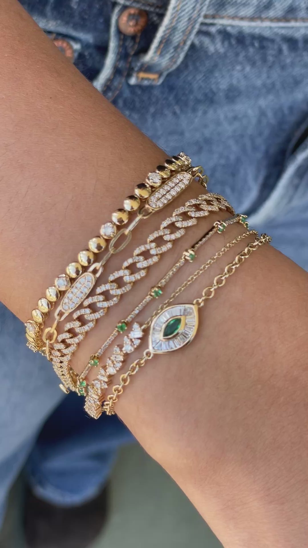 Diamond Cuban Curb Chain Bracelet