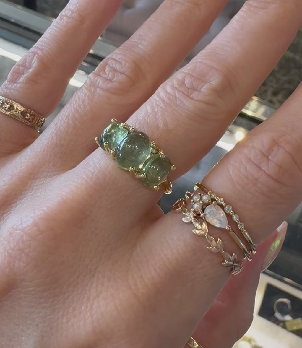 Pink Tourmaline Gumdrop Ring