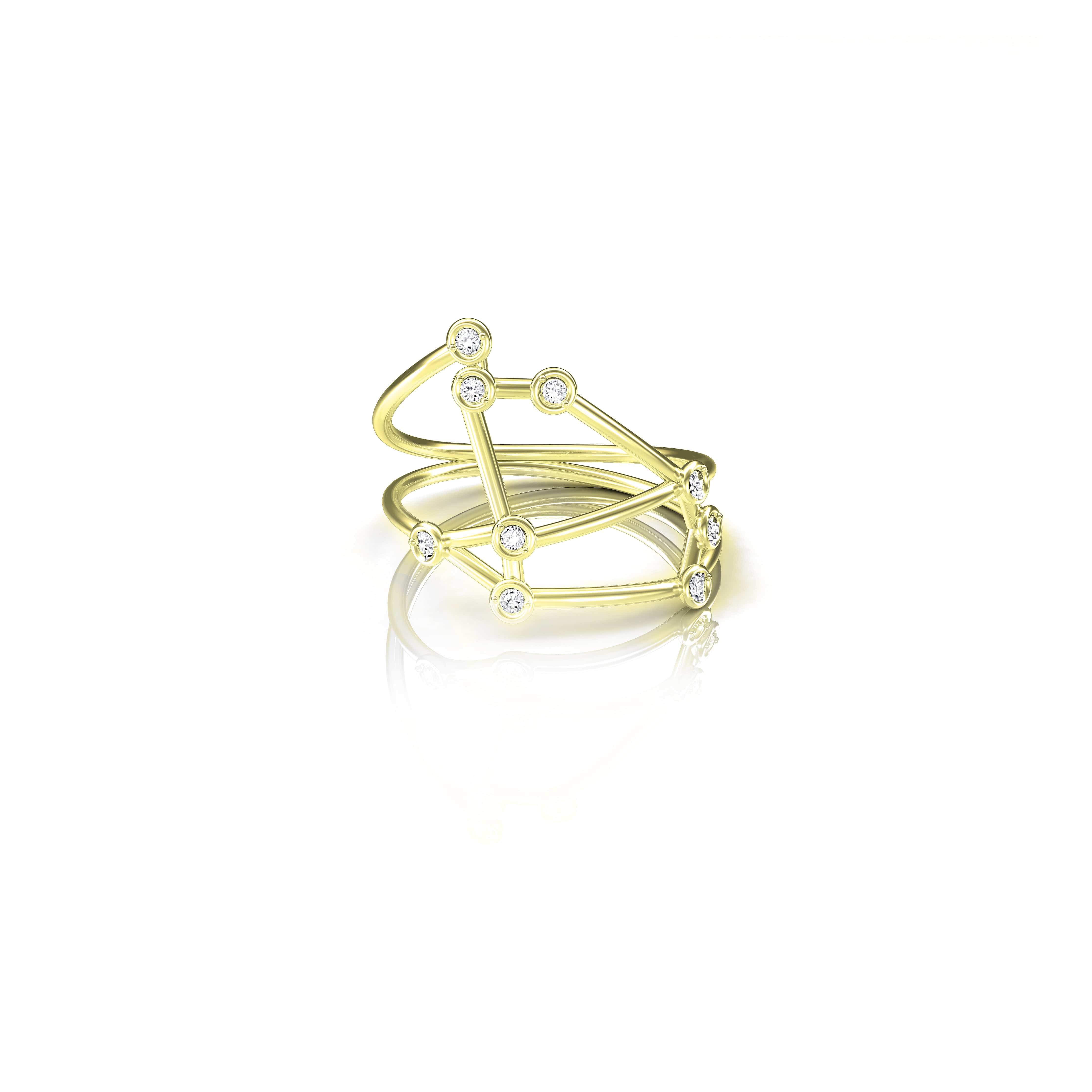 Jessie VE RINGS 6 Aries Constellation Diamond Ring