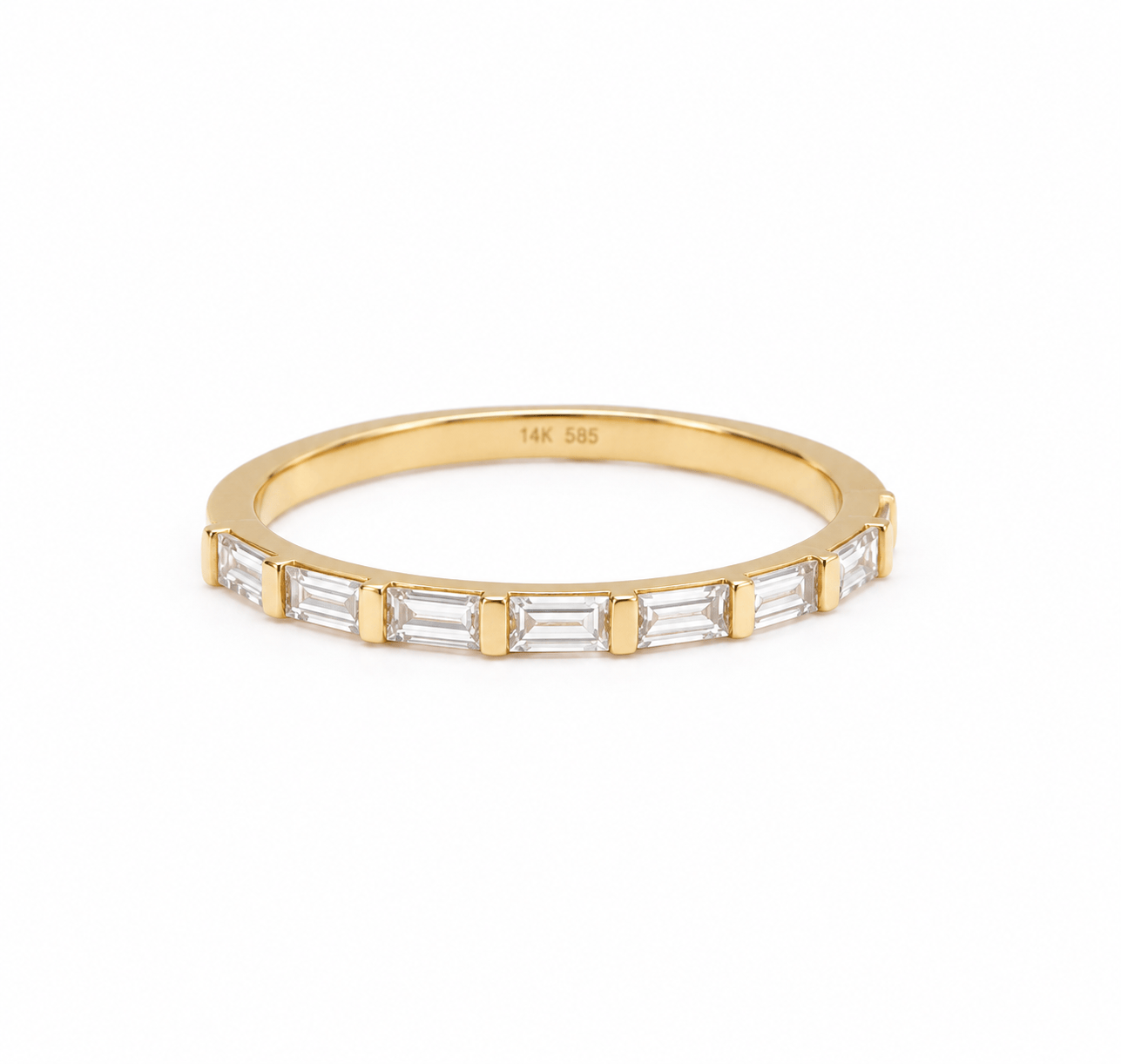 Amazing Grace RINGS Baguette Diamond Half Eternity Ring