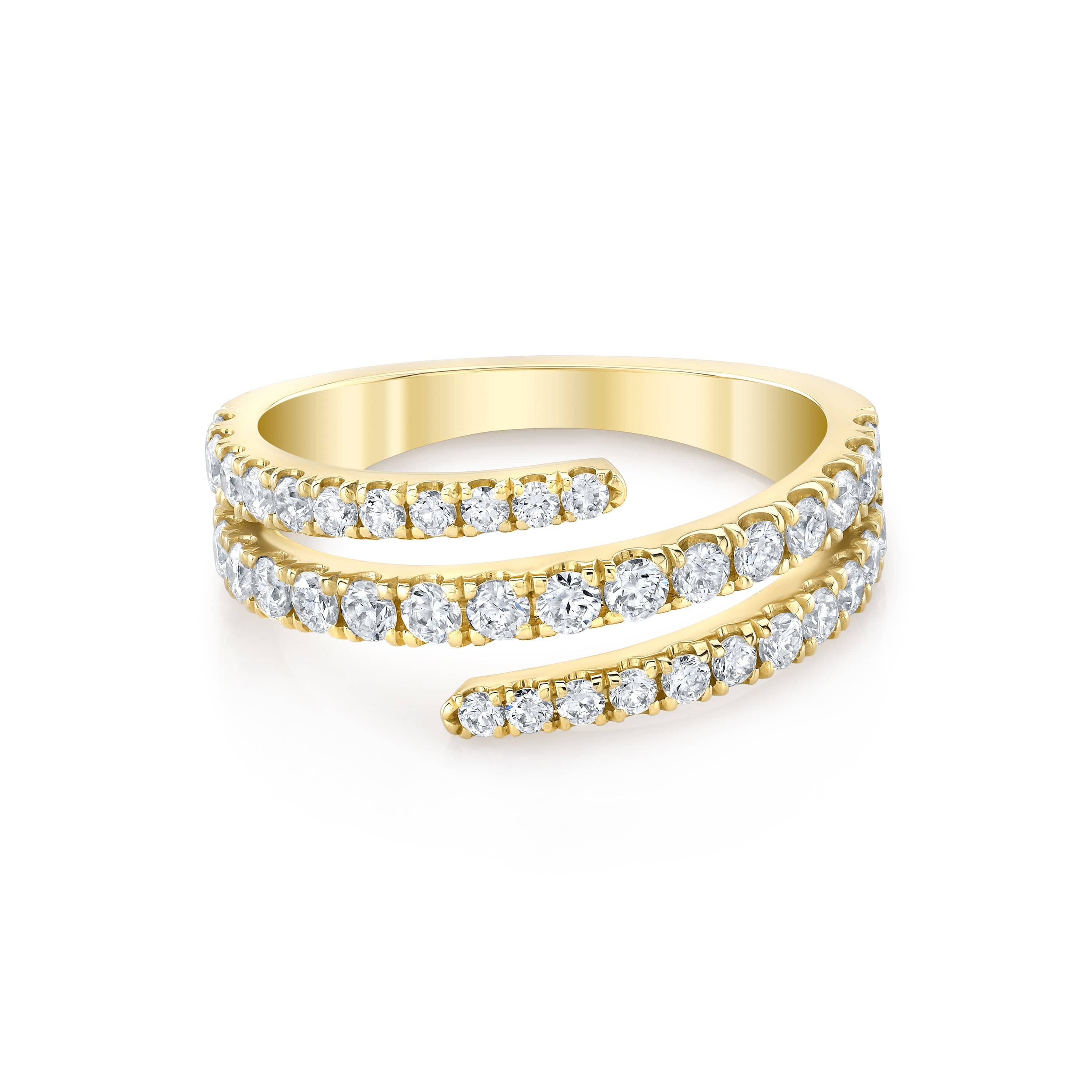 Carter Eve Jewelry RINGS Chunky Diamond Wrap Ring