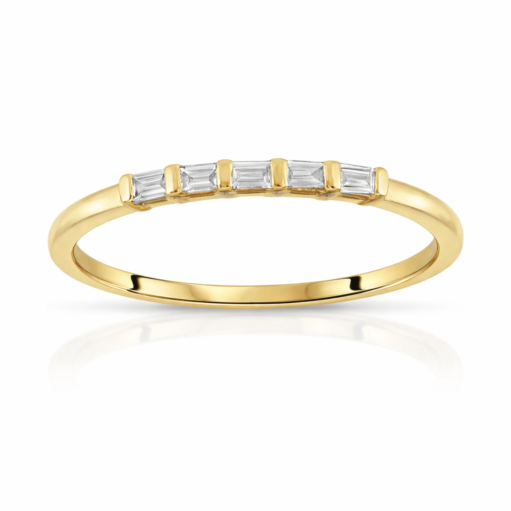 CLA RINGS Delicate Baguette Diamond Band
