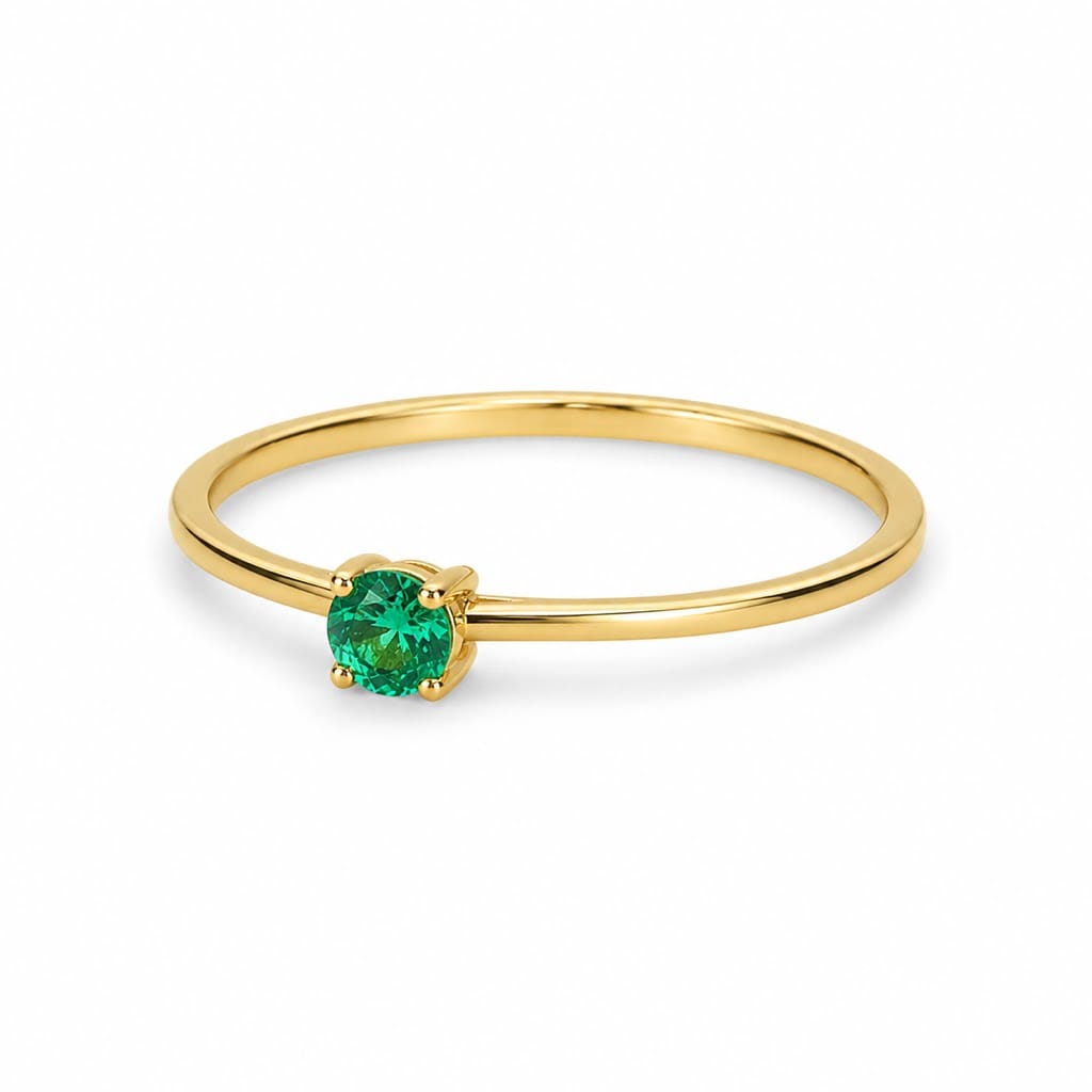 CLA RINGS Delicate Emerald Ring