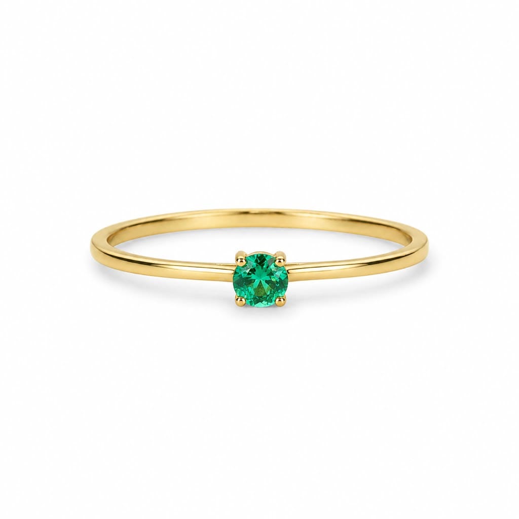 CLA RINGS Delicate Emerald Ring