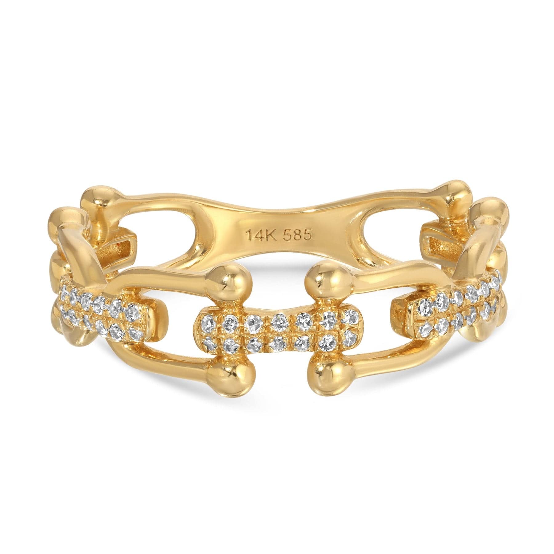 Curated Los Angeles RINGS Diamond Bridle Bit Ring