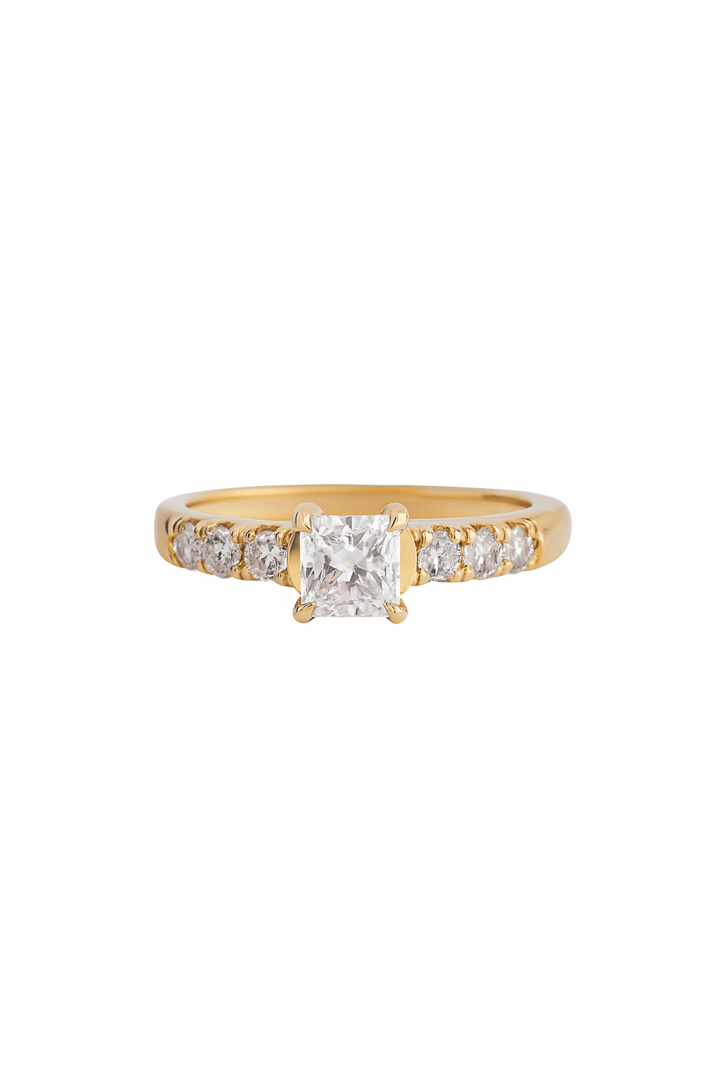 FADE TO BLACK STUDIO RINGS Diamond Centre French Pavé Ring