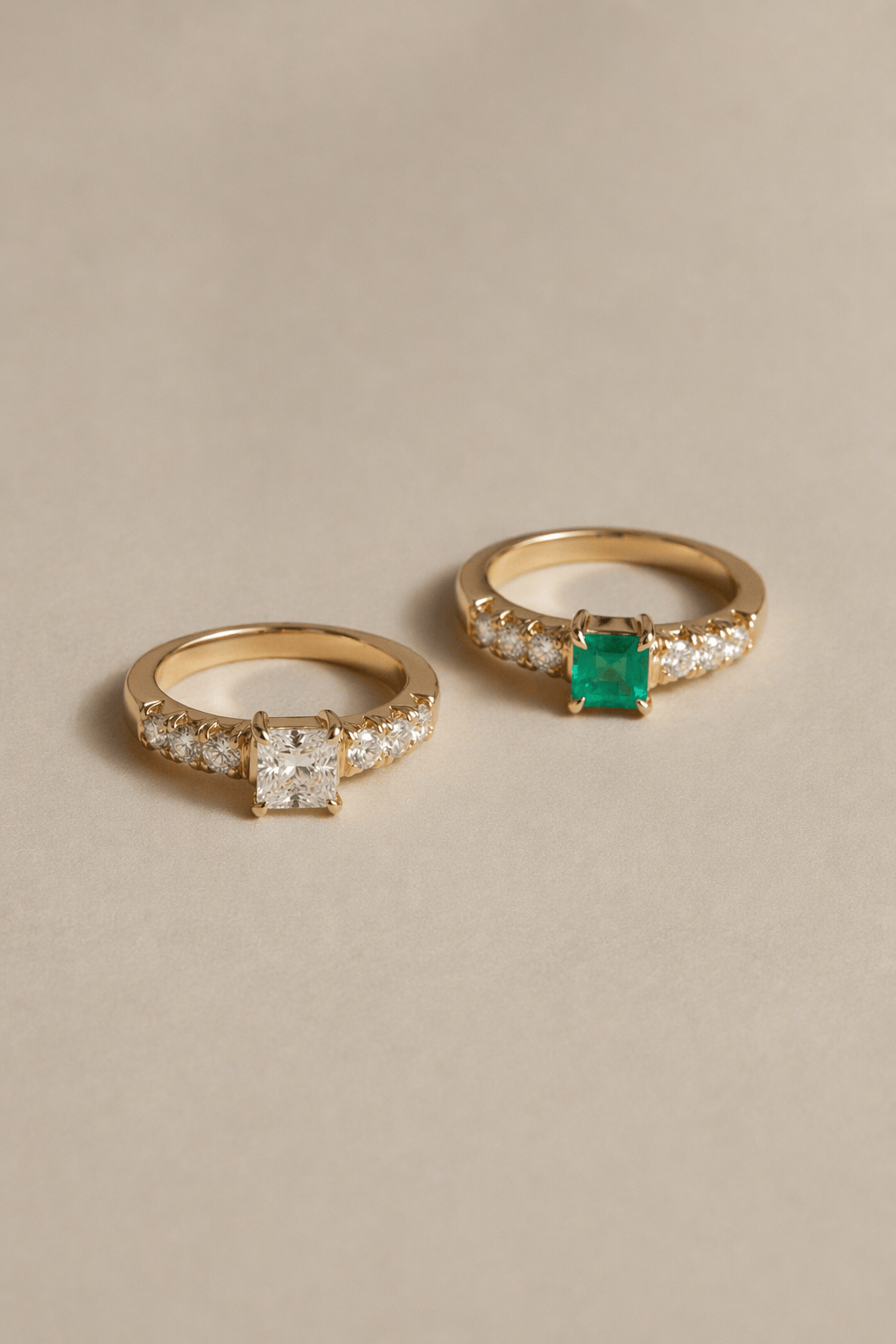 FADE TO BLACK STUDIO RINGS Diamond Centre French Pavé Ring