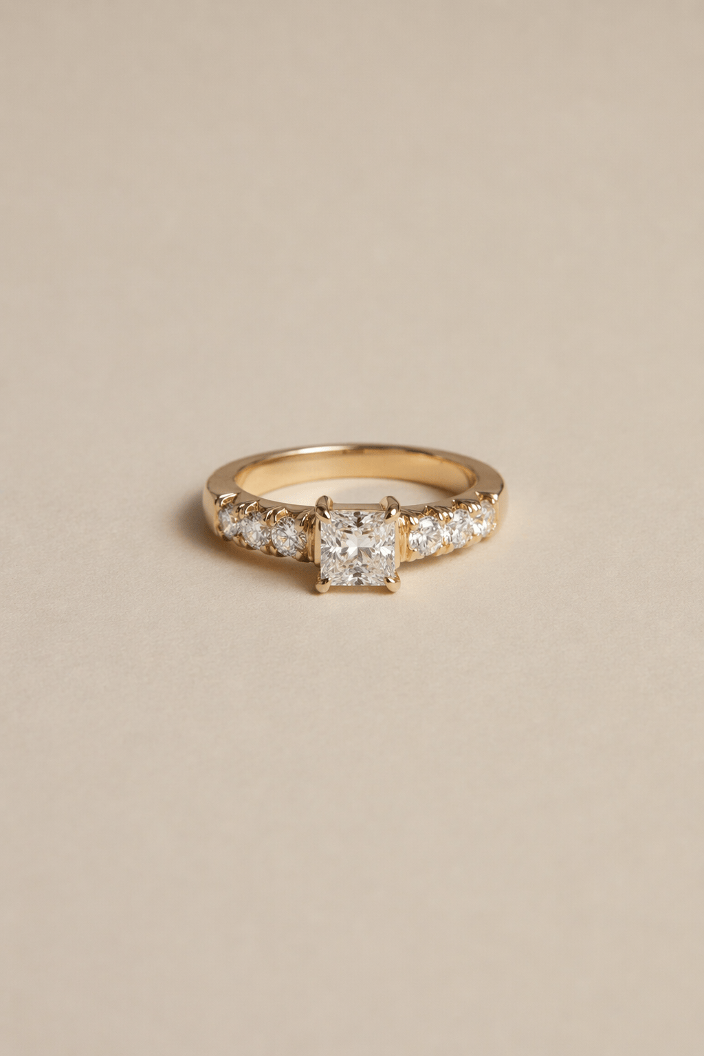 FADE TO BLACK STUDIO RINGS Diamond Centre French Pavé Ring