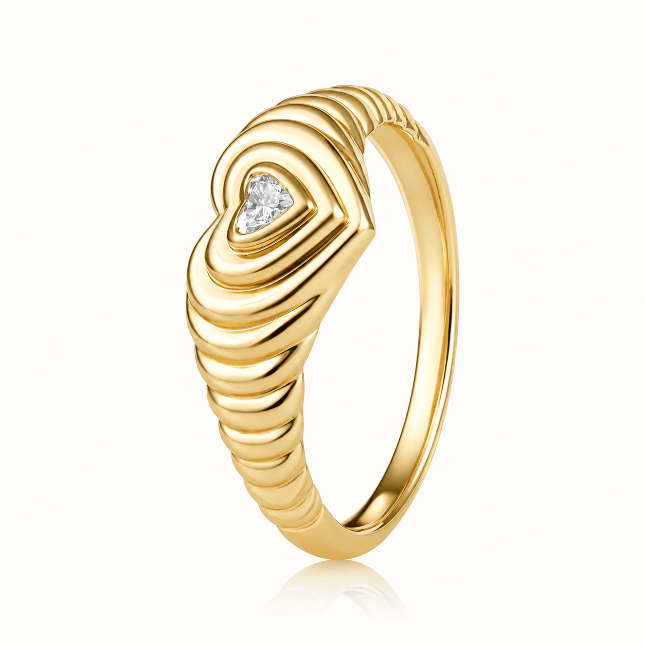 Curated Los Angeles RINGS Diamond Heart Ring