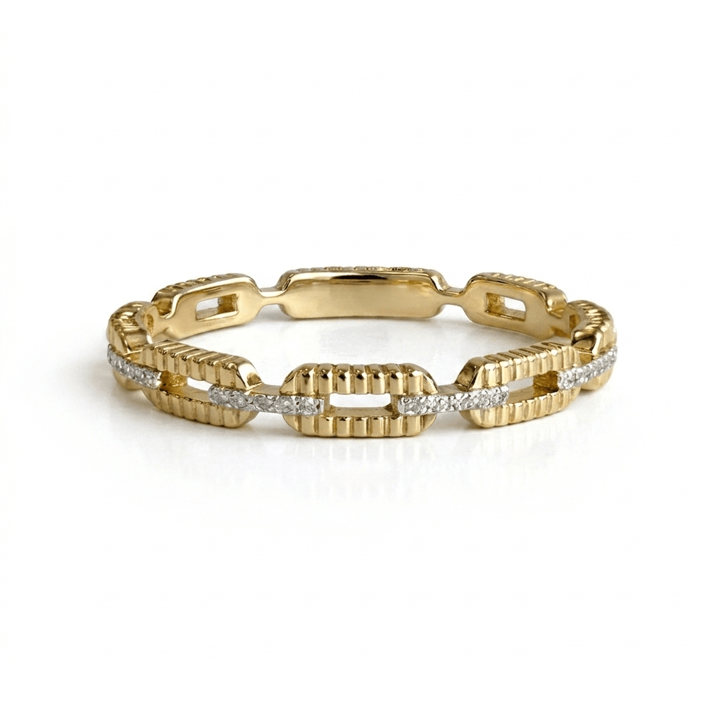 Curated Los Angeles RINGS Diamond Link Ring