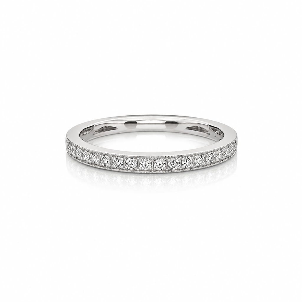 Curated Los Angeles RINGS Diamond Milgrain Eternity Band