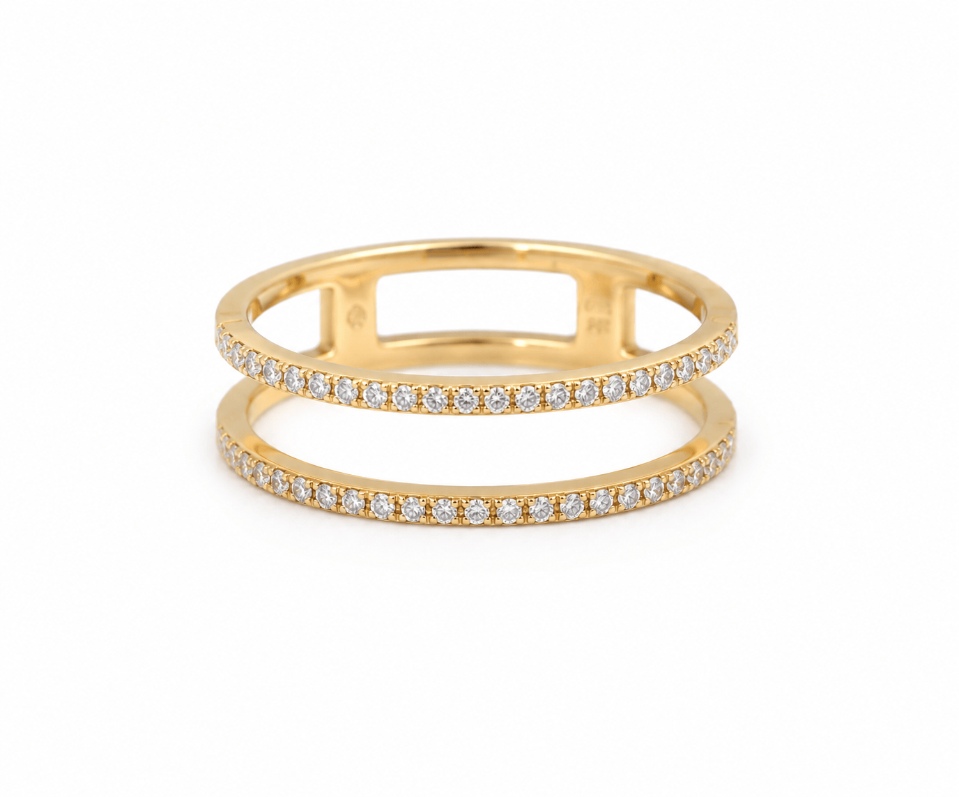 Amazing Grace RINGS Double Pave Diamond Band