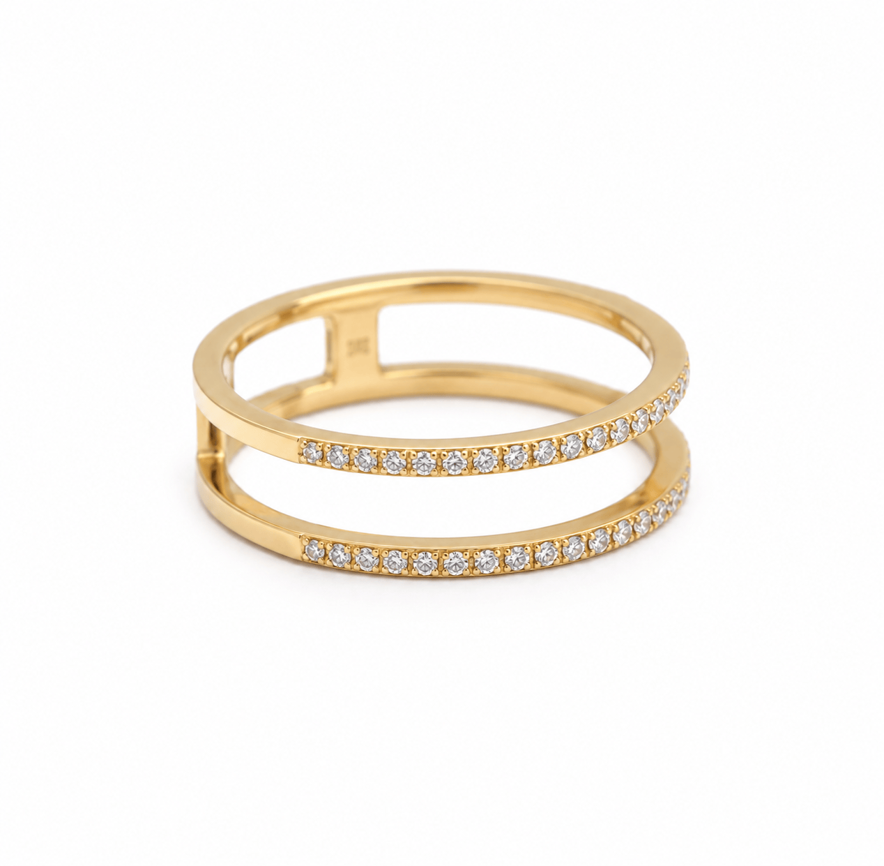 Amazing Grace RINGS Double Pave Diamond Band