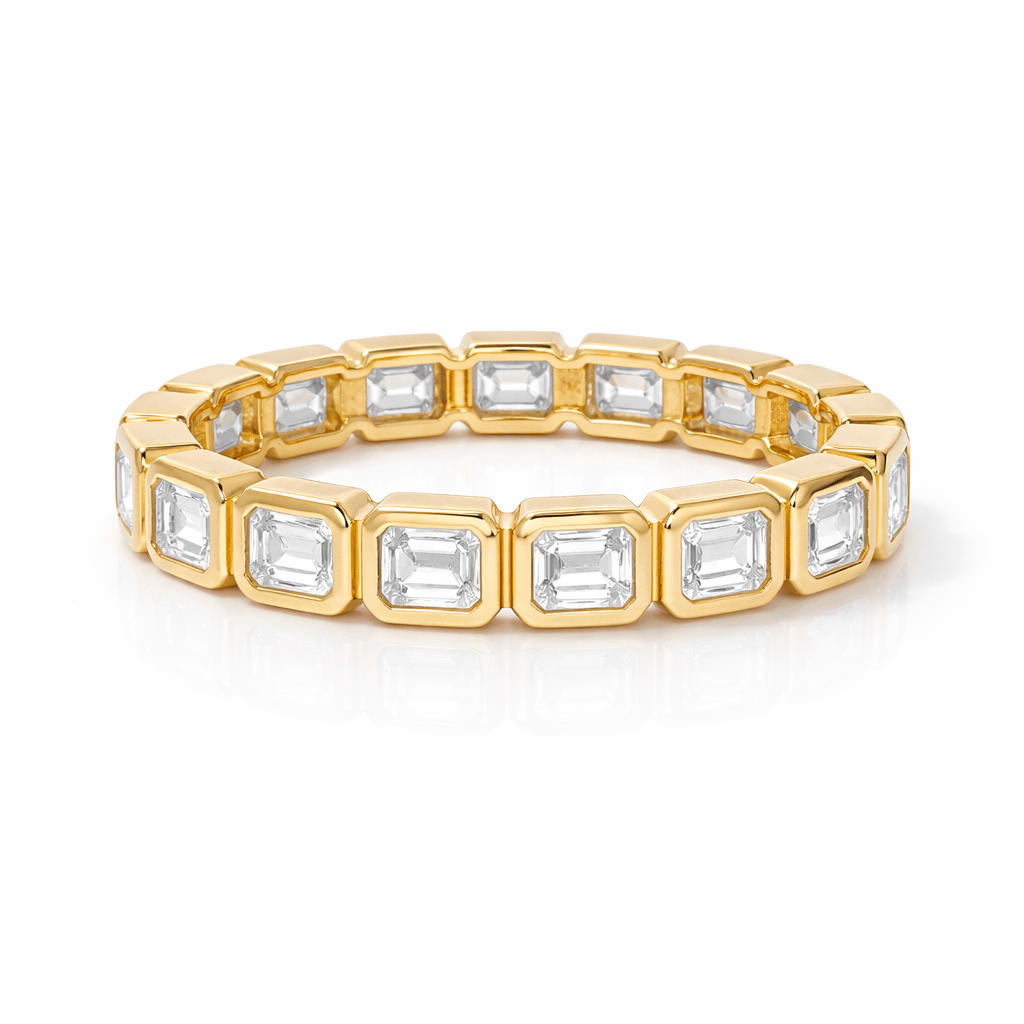 Amazing Grace RINGS Emerald Cut Diamond Eternity Band