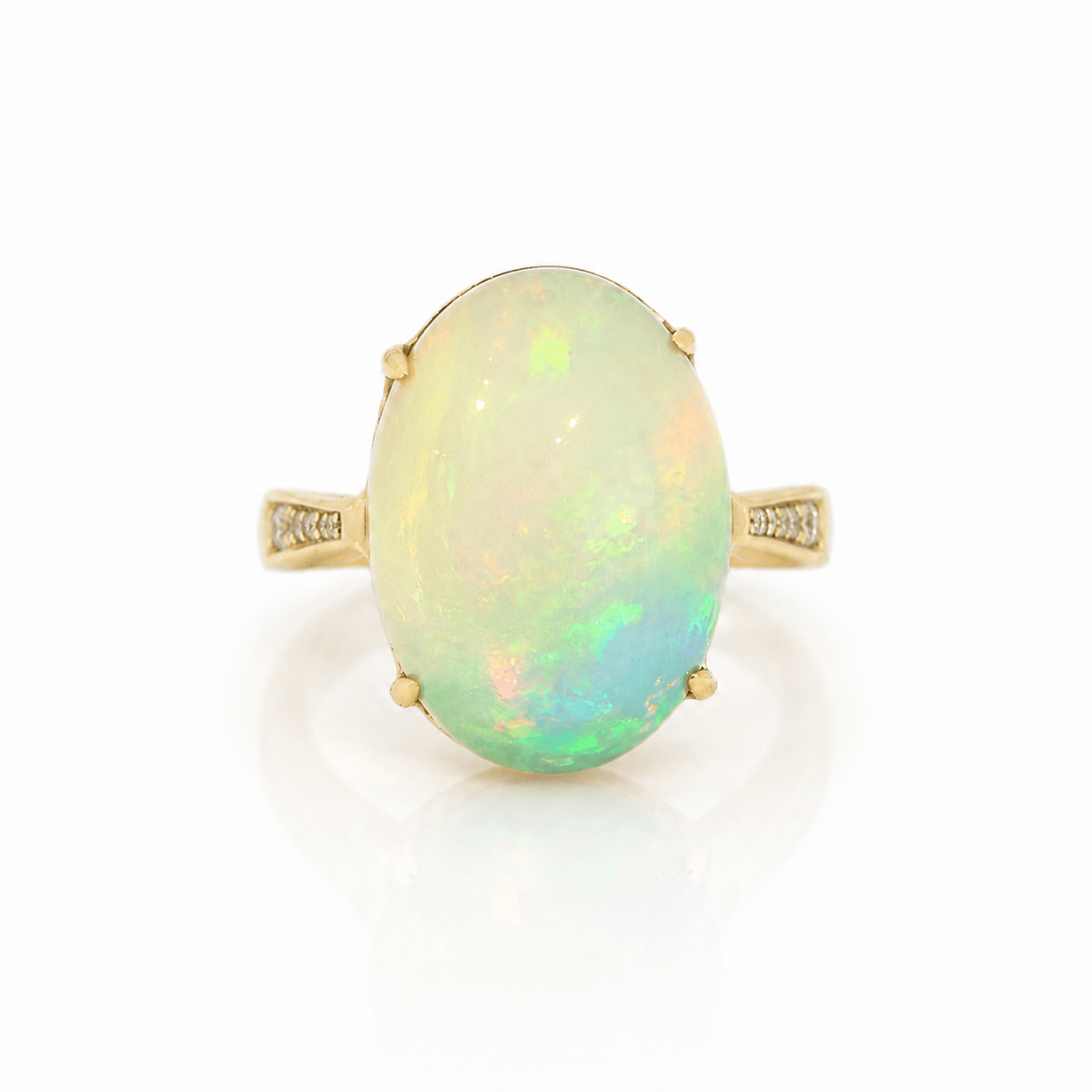 CLA RINGS Ethiopian Opal and Diamond Ring