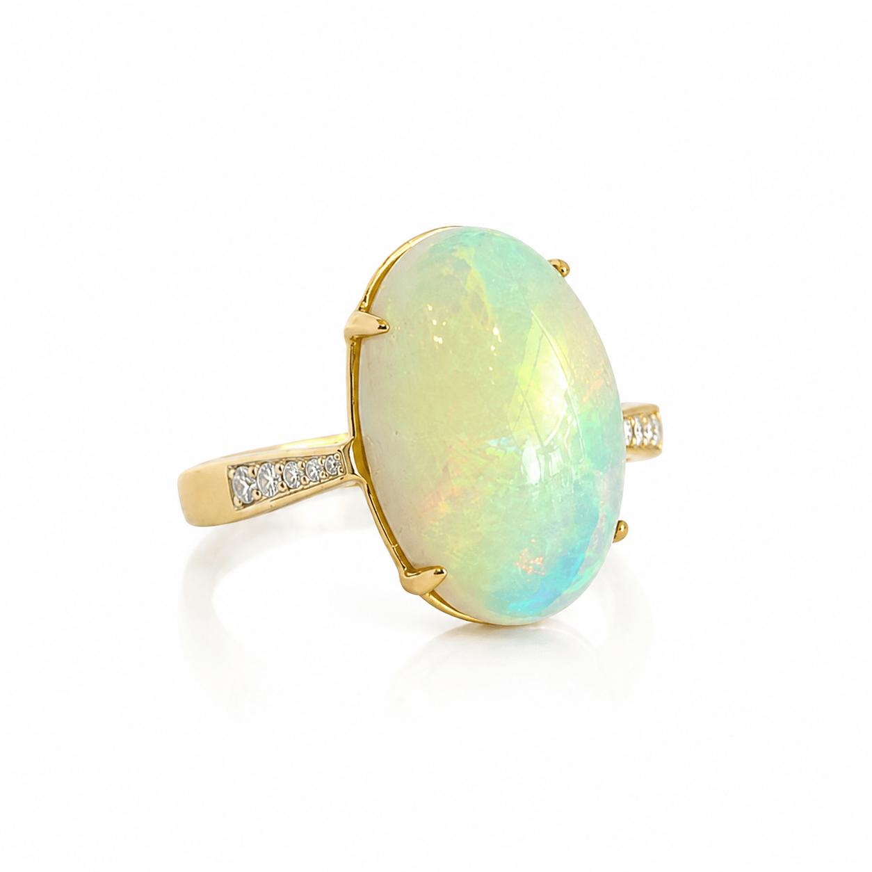 CLA RINGS Ethiopian Opal and Diamond Ring