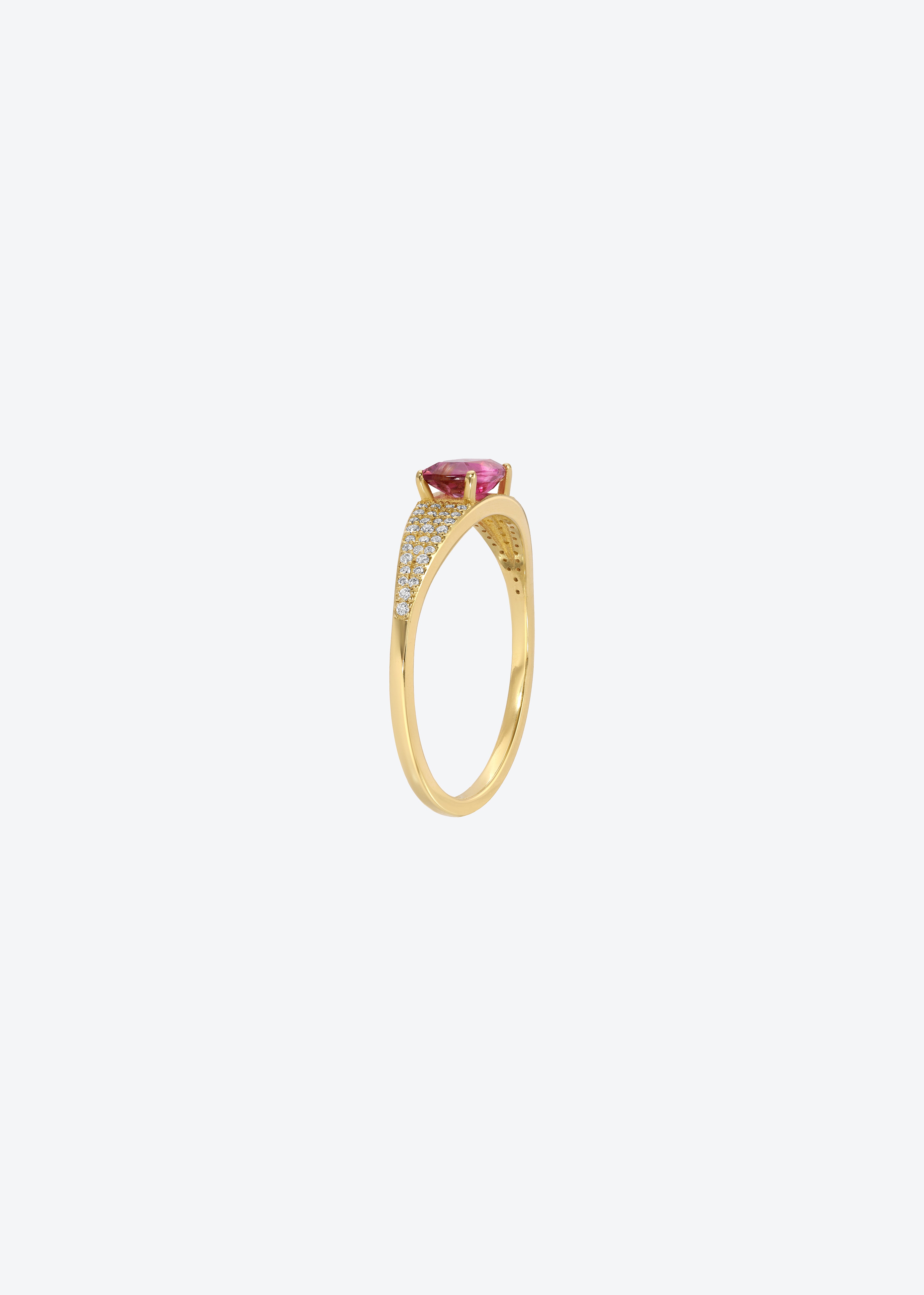 Curated Los Angeles RINGS 7 Eye Candy Ring in Bicolor Pink Tourmaline