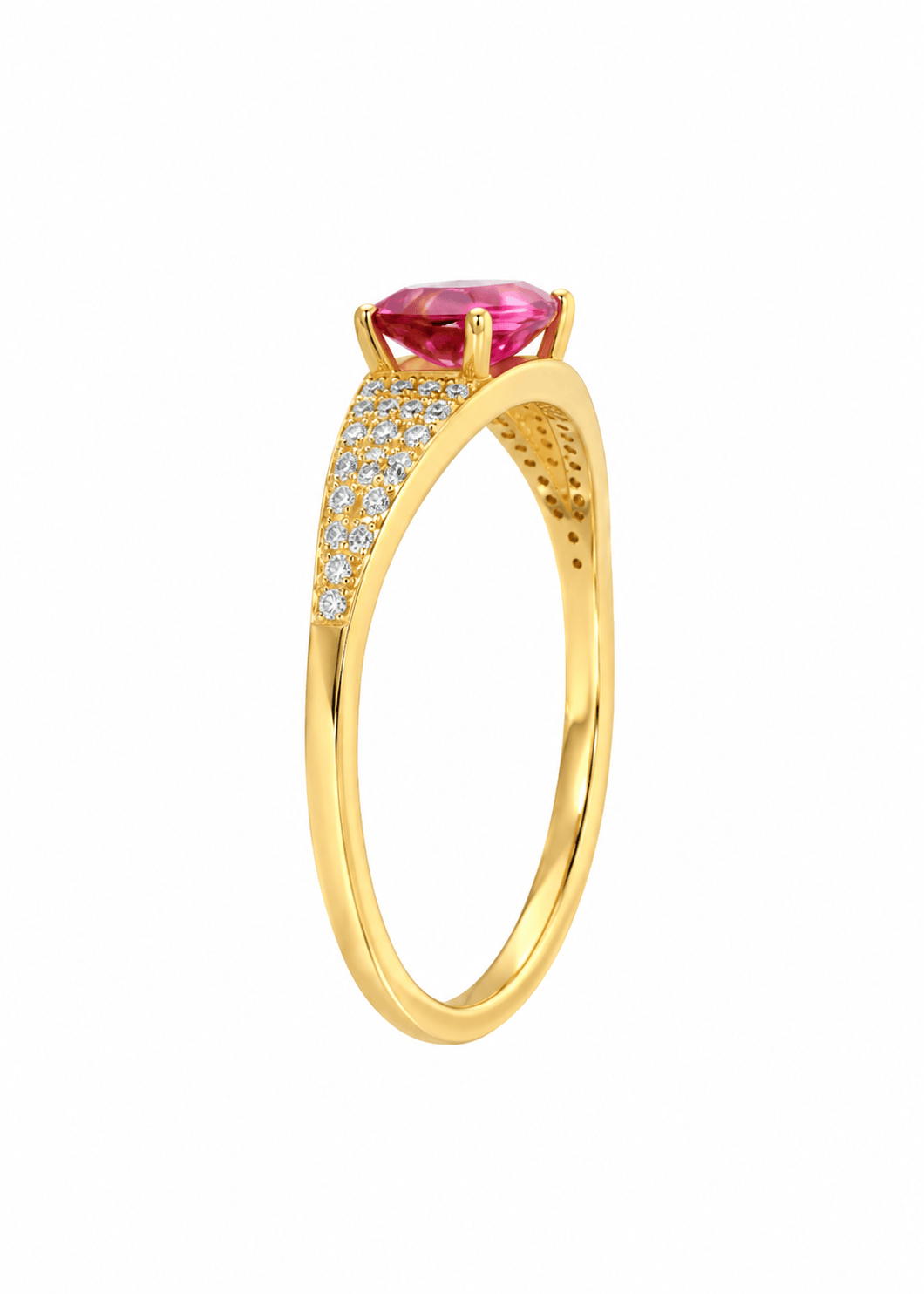 Curated Los Angeles RINGS 7 Eye Candy Ring in Bicolor Pink Tourmaline