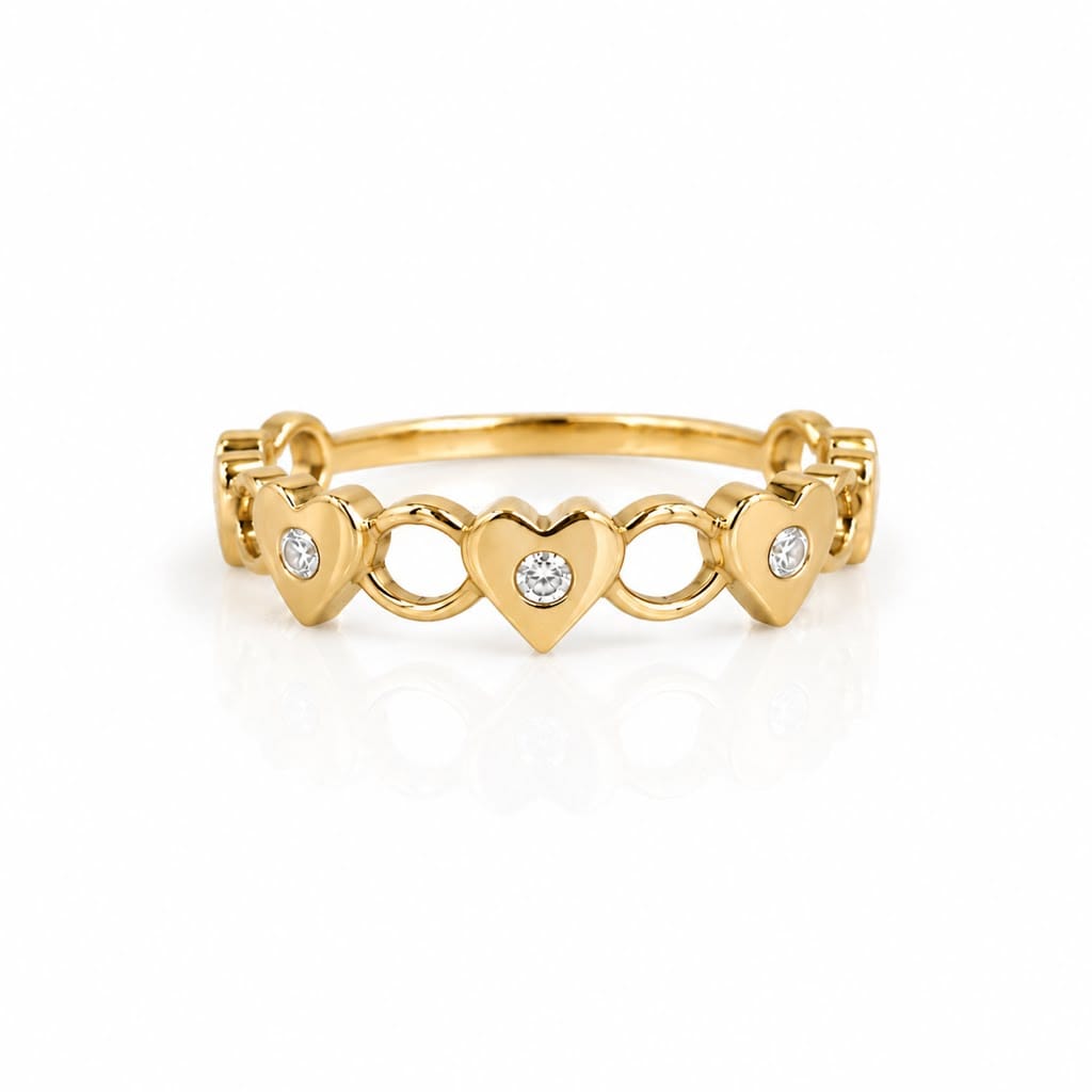 Curated Los Angeles RINGS Five Heart Diamond Ring