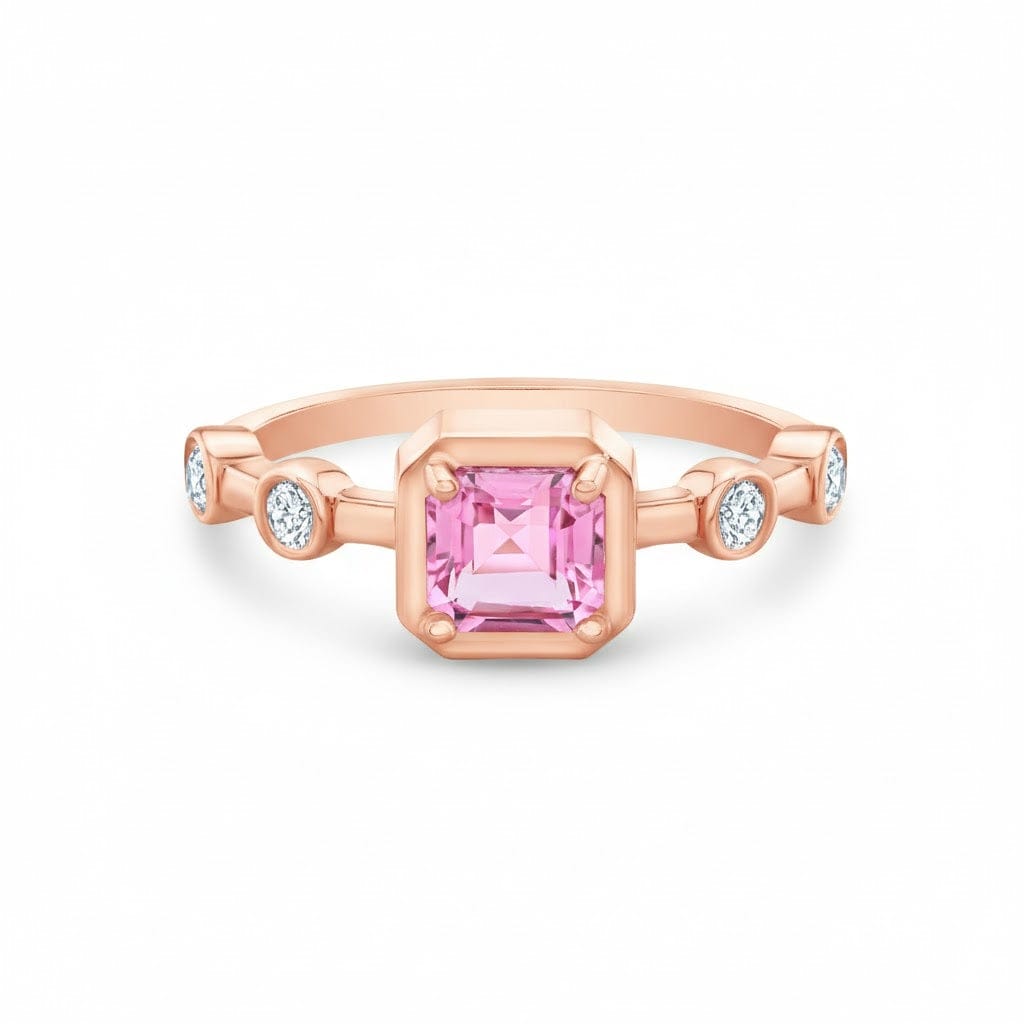 Carter Eve Jewelry RINGS 6.5 / 14K Rose Gold Flora Ring - Pink Sapphire