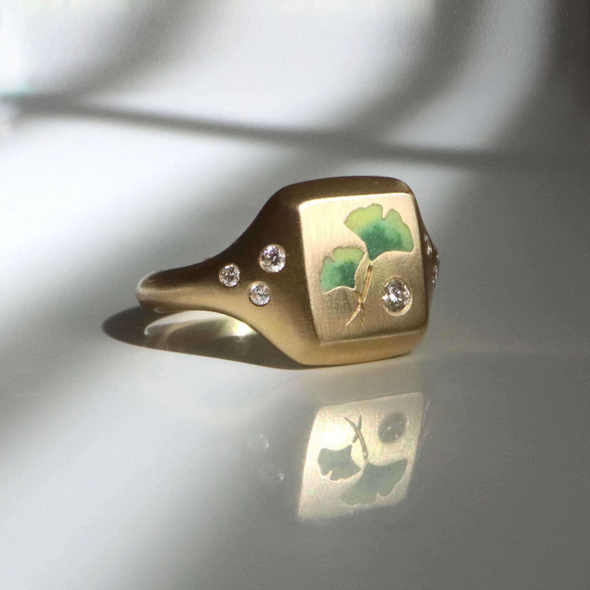 Gwen Barba RINGS Ginkgo Signet Ring
