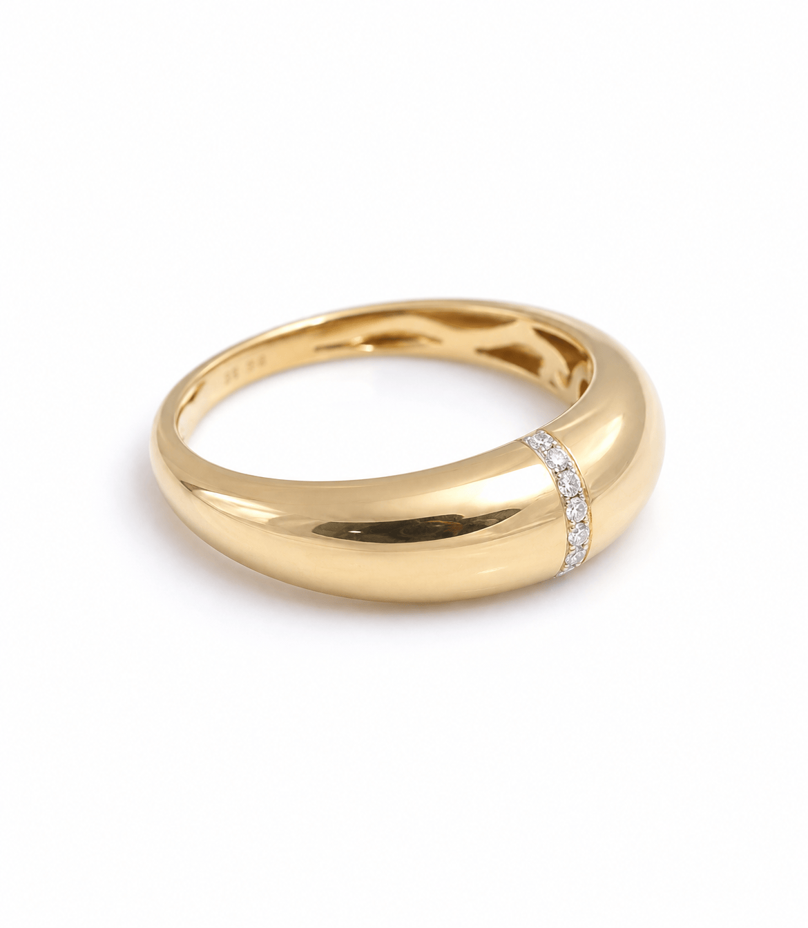 Amazing Grace RINGS Gold Dome Diamond Ring